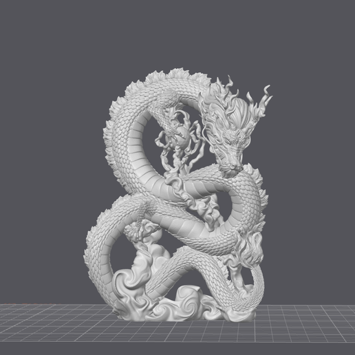 Celestial Oriental Dragon - Ultra Detailed Sculpt Support-Free Optimized)