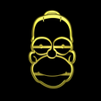 Homer Simpson.png STL file The simpson cookie cutter set・3D printer model to download