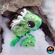 gfzfhj.png Snowflurtle: Winter Snowflake Turtle Cinderwing3D Mash-up, Flexi Articulating