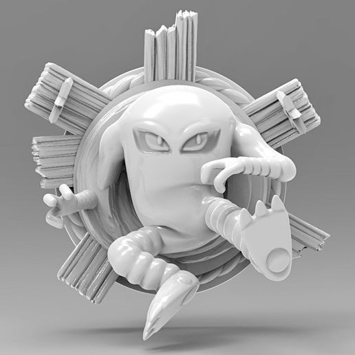Hitmonlee 3D Printable Pokemon Fridge Magnet or Wall Decoration 3D model