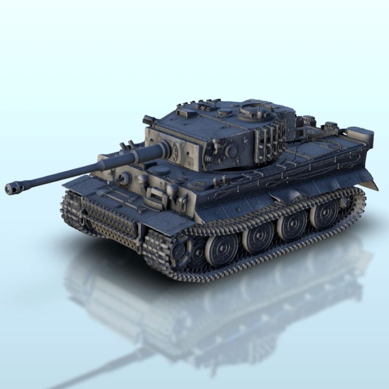 1.jpg Fichier STL Panzer VI Tiger I Ausf. E - WW2 German Flames of War Bolt Action 15mm 20mm 25mm 28mm 32mm・Plan imprimable en 3D à télécharger, Hartolia-Miniatures