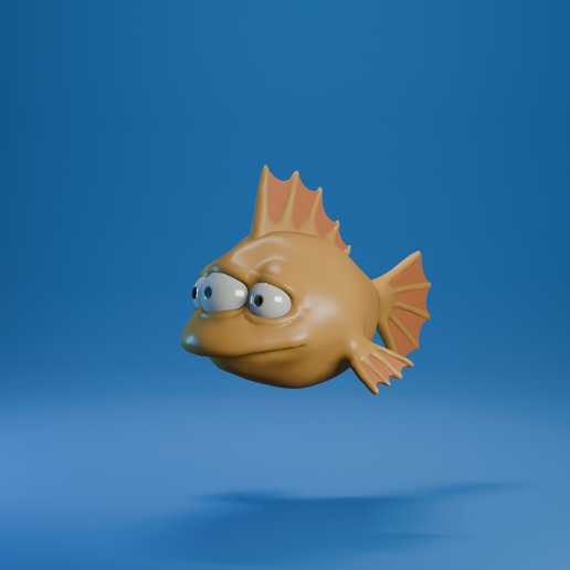 Blinky (Pez tres ojos simpsons) 3D model