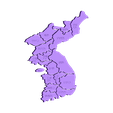Korea_local_name.stl Puzzle of Korea