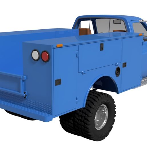 K20-Assembling-with-service-bed_4.jpg Service bed with/without crane for AN3DRC Chevy Pickup Truck