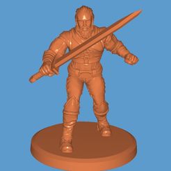 20200811_095944.jpg Бесплатный STL файл Swordman DnD・Дизайн для загрузки и 3D-печати
