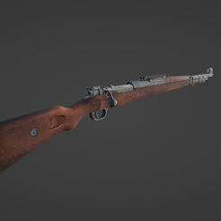 1.png Fichier STL MOUSQUETON MAUSER 98K・Modèle imprimable en 3D à télécharger