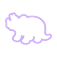 triceratops.stl CORTADORES DE GALLETA FOSIL
