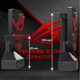 Height.jpg STL file ADJUSTABLE GPU SUPPORT HOLDER ASUS ROG・3D printing design to download