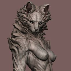 7.jpg STL file Lady Wolf・3D printable model to download