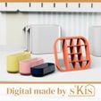 SKADIS-Einsatz-mit-Kleinteilfach-Produktbild-Farbe.jpg SKADIS container insert with practical small parts compartment for the IKEA metal container with 11 compartments as an STL file for 3D printing yourself