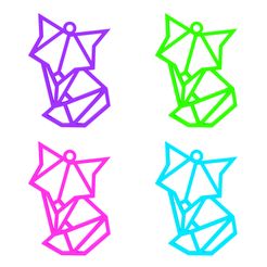Baby-Fox-Necklace-Colors.jpg Fichier STL Collier bébé renard・Design à télécharger et à imprimer en 3D