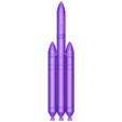 Delta IV Heavy Model.obj Delta IV Heavy Rocket 3D-Printable Miniature
