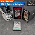 cardframe-mini-snap-adapter-3dprint-dna.jpg CardFrame Mini Snap Adapter | Pour CardFrame Dek box 60, Deck Box 100, Card Display