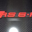 DSC_0122.jpg Audi RS6 R Emblem Logo badge S6 A6 Abt APR Motorsport