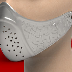 sango-mask.png STL file Sango Mask・Model to download and 3D print