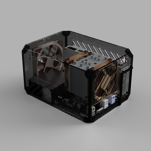 💻 SFF PC Case Cube 2.0 (SmallSource SFF Remix)・Free 3D File for 3D ...