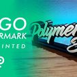 Template video youtube polymeric.jpg Logo lettermark 3D Printed