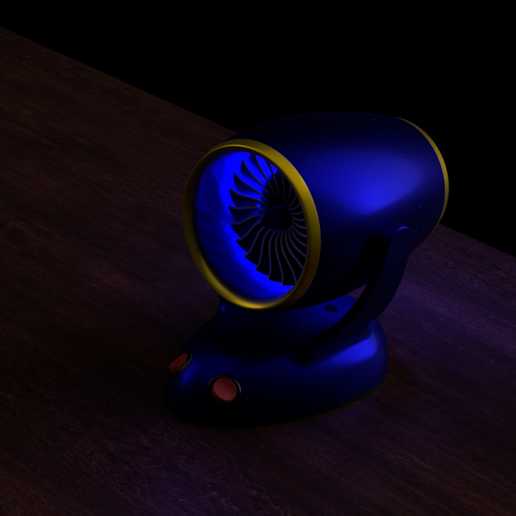 💾 USB Desktop Jetfan 2 (STEP file included)・ STL File for 3D printing・Cults