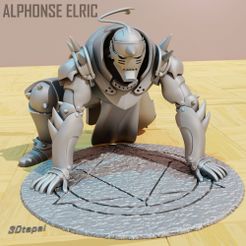Elric-alphonse-Render-01.jpg Fichier STL Armure d'Alhponse Elric - Full Metal Alchemist・Plan pour imprimante 3D à télécharger