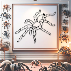 project_20231204_2054161-01.png Realistic tarantula wall art spider wall décor