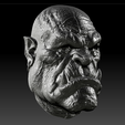 orc-bust-sculpture-model.png Realistic Orc Head STL – Dark Fantasy Monster Bust 3D Printable Model