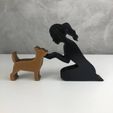 WhatsApp-Image-2023-01-20-at-17.09.27-1.jpeg Girl and her Chihuahua(tied hair) for 3D printer or laser cut