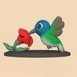 Cod368-Hummingbird-And-Flower-1.jpeg Hummingbird and Flower