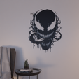 wall-art-17.png wall decoration Venom Head 2d wall art Marvel