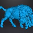 AmericanBuffalotoy4.jpg BÚFALO AMERICANO FIGURA MODELO ANIMAL CRIATURA ORNAMENTO REALISTA