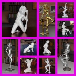 Pack-10-Sexy-Pose-Woman-Resin-Models.jpg Файл STL Пакет 10 сексуальных поз женщины смоляные модели・Модель для загрузки и печати в формате 3D