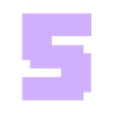 5.stl MINECRAFT Letters and Numbers | Logo