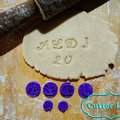 marcador magic.jpg Free STL file abc marker Magic mayus + minus + number cookie fondant・Model to download and 3D print