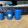 image_6483441-1.jpg 1:18 Blue Plastic Barrels ( Drum) 55 Gallon Part For Diorama