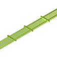 Lattenzaun-Eigendruck-2.jpg Picket fence with 4 segments and posts - Track 0 - Scale 0 - 1:43