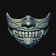 01.jpg Face Mask - Samurai Hannya Mask -Corona Mask for Halloween Cosplay