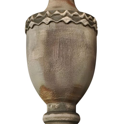 3ddd3.jpg Rustic Classic Urn-Shaped Table Lamp with Fabric Shade 3D model