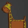 Giraffe-Frame-Model2.jpg Giraffe Baby Picture Frame Snap On Back