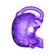 Skull Left.stl Servitor Kafatası Şerit Metre