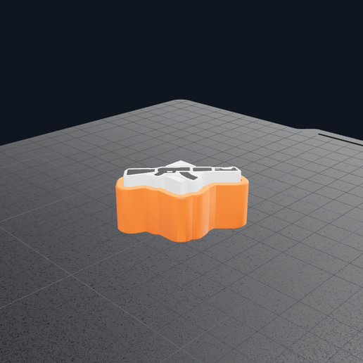 Military Tactical Fidget Clicker -  ak47  (Includes SVG File + Editable Bambu Studio Color Project)