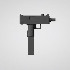 UZC1.JPG Fichier STL Uzi Core 1 - Arme à feu 1:12 Action Figure・Modèle imprimable en 3D à télécharger