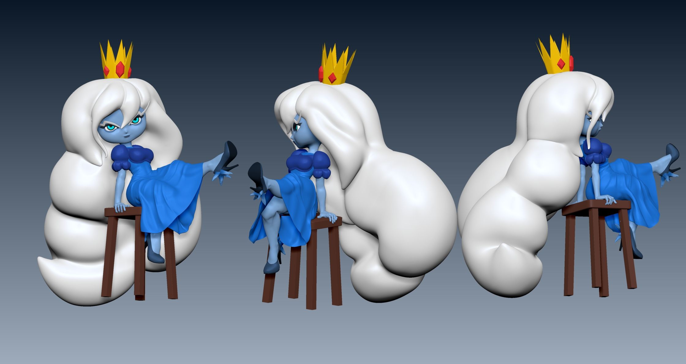 Ice-queen.jpg Fichier STL Reine des glaces (Adventure time)・Modèle pour impression 3D à télécharger, ShinokSF1