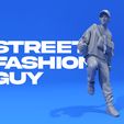 preview1.jpg 3D file Street Fashion Guy・3D print design to download
