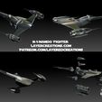 Ses N-1-MANDO FIGHTER LAYERCREATIONS.COM PATREON.COM/LAYEREDCREATIONS Файл STL Naboo Starfighter Mandalorian Custom・Модель для печати в 3D скачать