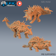 Ankylosaurus.png Ankylosaurus Set ‧ DnD Miniature ‧ Tabletop Miniatures ‧ Gaming Monster ‧ 3D Model ‧ RPG ‧ DnDminis ‧ STL FILE