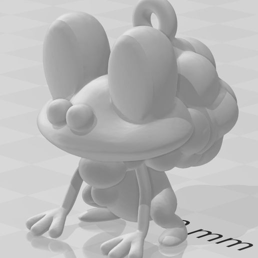 Froakie Keychain (Pokémon) - 3D model önizlemesi
