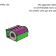 12a.png A new cigarette rolling machine, also rolls cone cigarettes