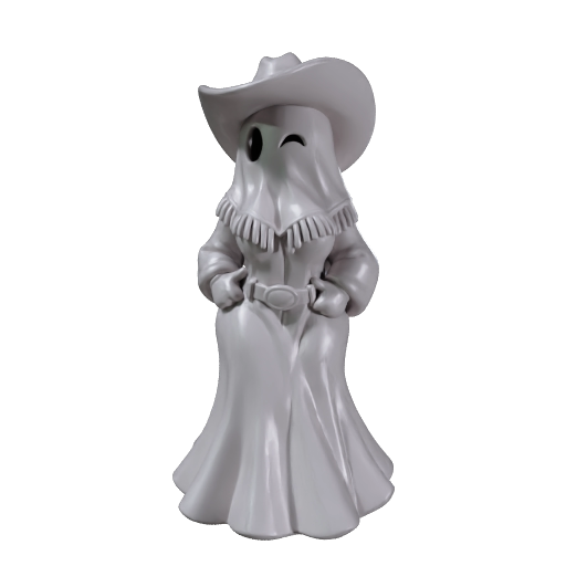 Halloween-Geist: Cowgirl – STL & 3MF