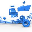 68.jpg Diecast Motore anteriore dragster vecchia scuola con V8 Scala 1:25