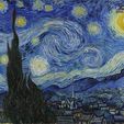StarryNight1.jpg Vincent van Gogh - Starry Night Lithophane