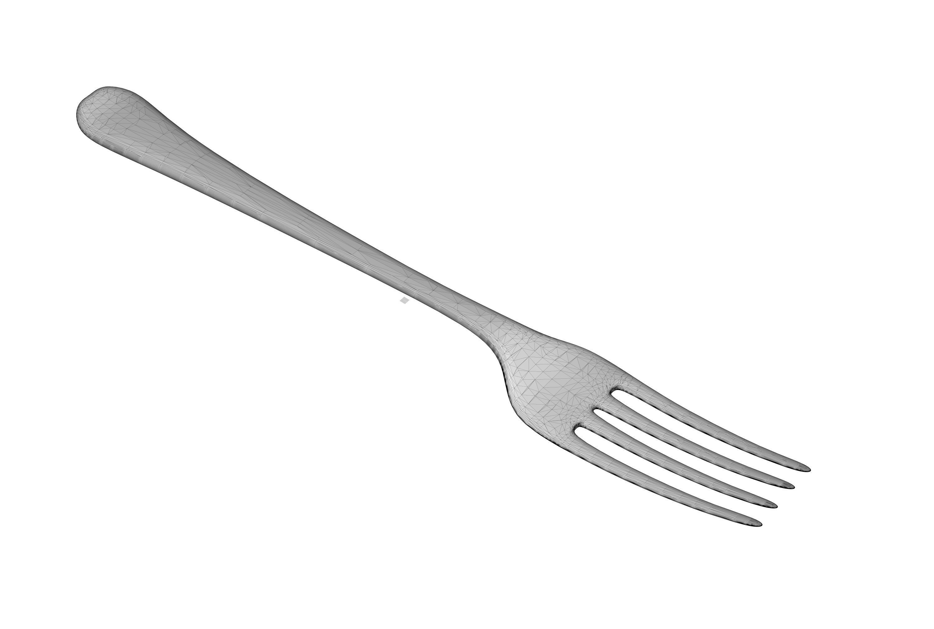 STL file Metal fork・3D printable model to download・Cults